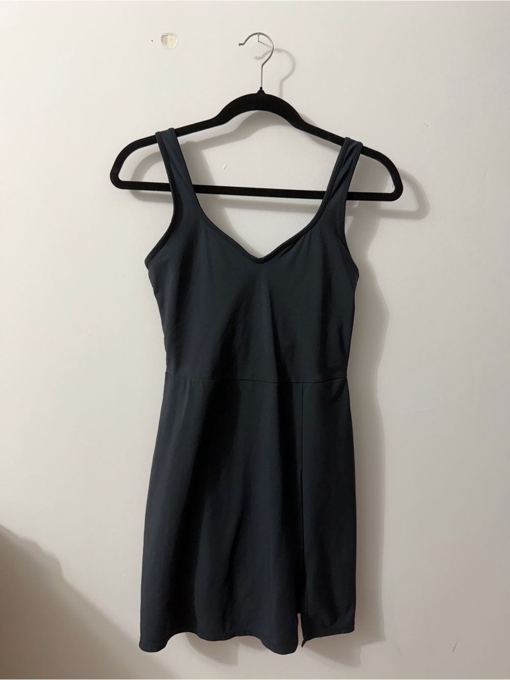 Classic Black V-Neck Women's Athletic Dress